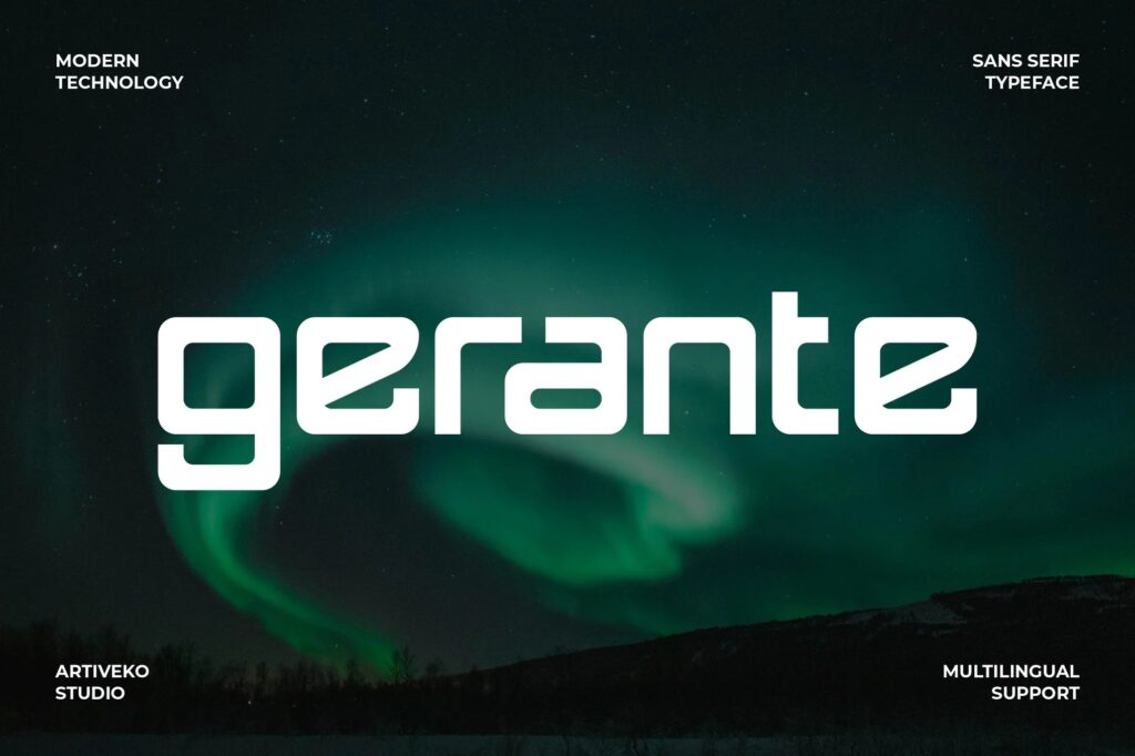 Gerante Technology Font