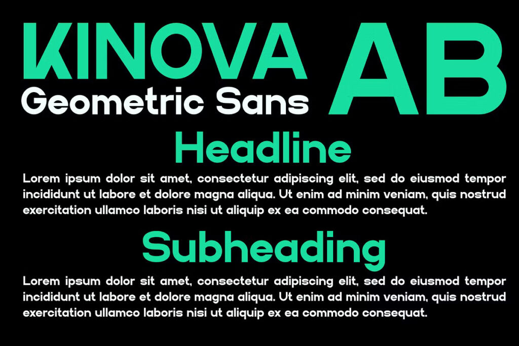 Kinova Font
