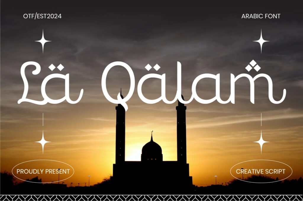 La Qalam Creative Script Font