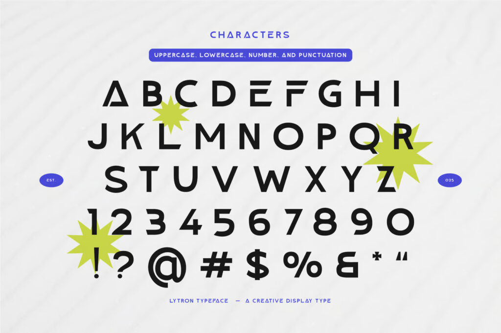 Lytron Creative Display Font
