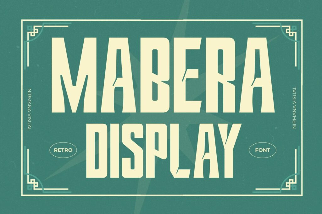 Mabera - Branding Logo Font
