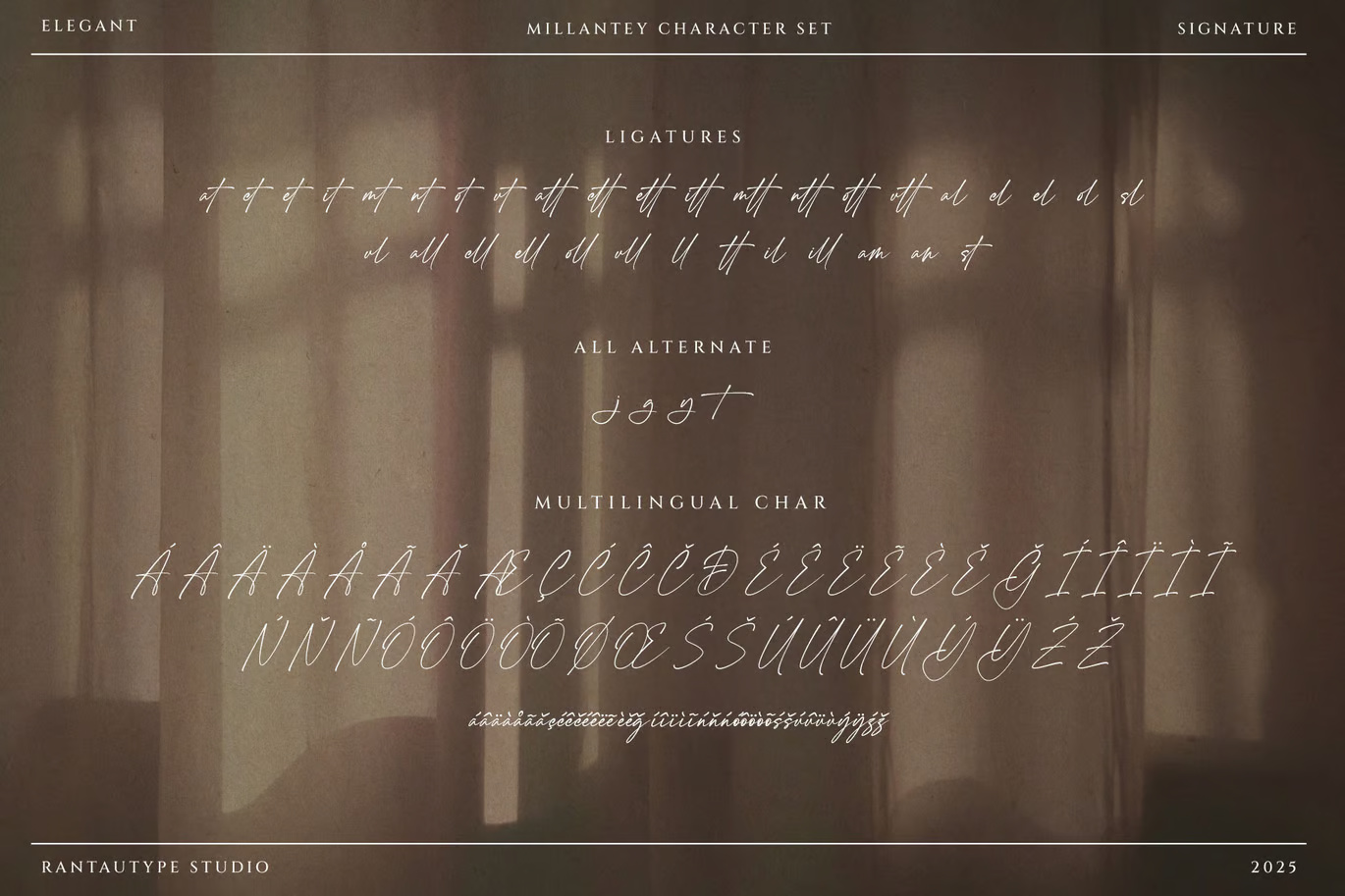 Millantey Elegant Script Font