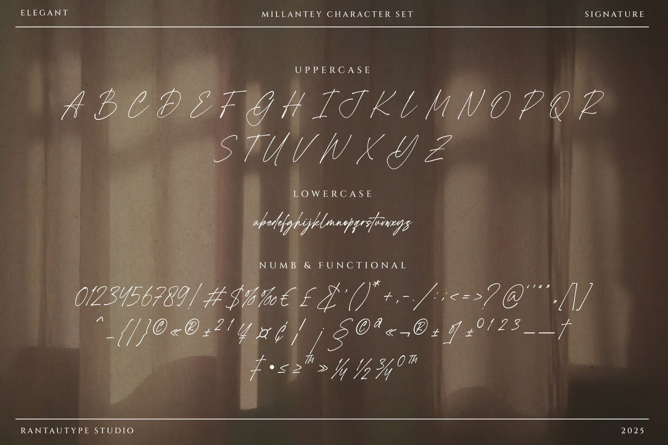 Millantey Elegant Script Font
