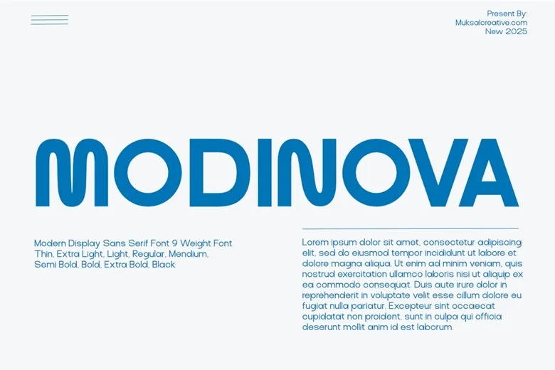 Modinova Font