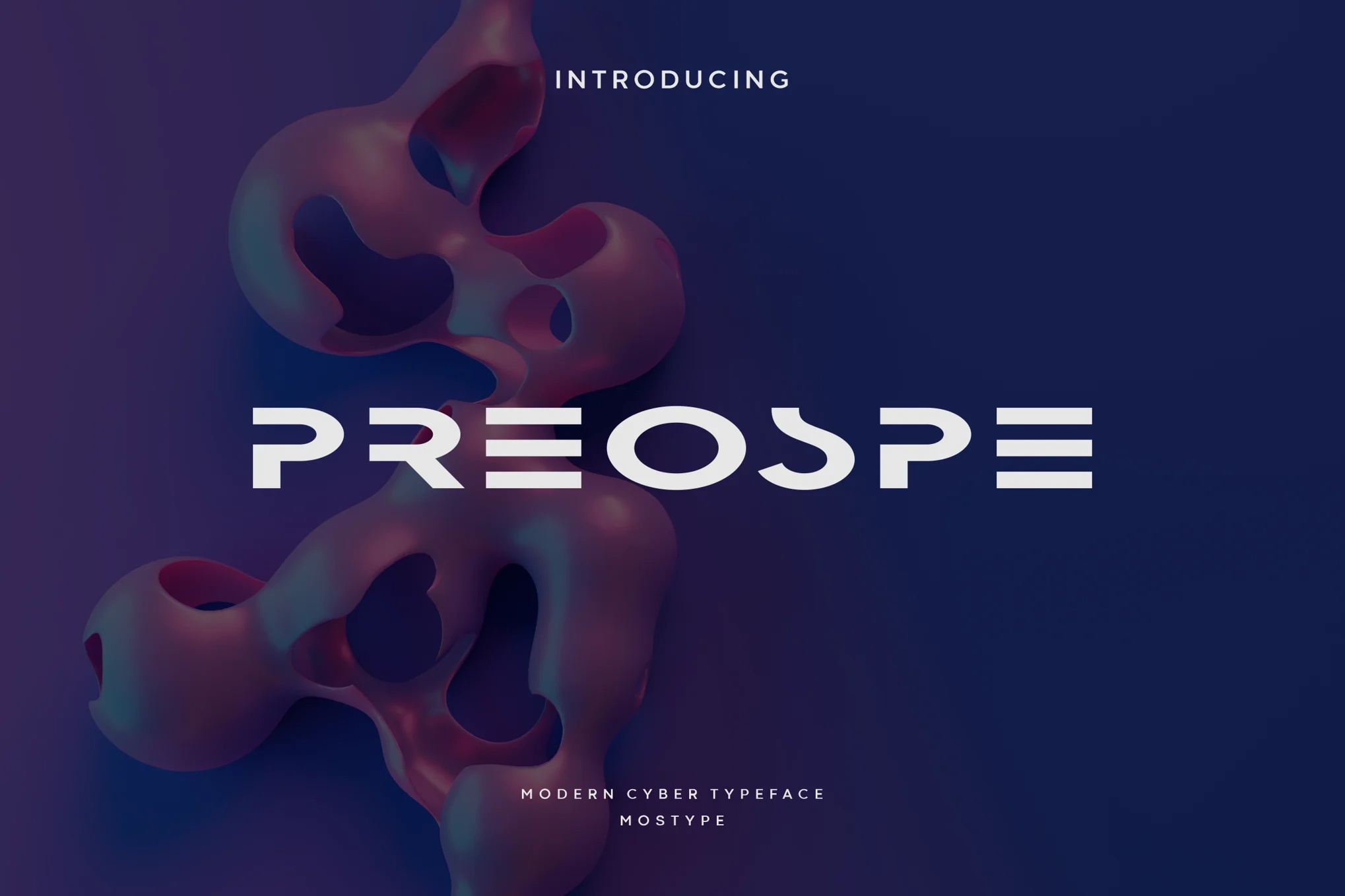 Preospe - Modern Futuristic Typeface