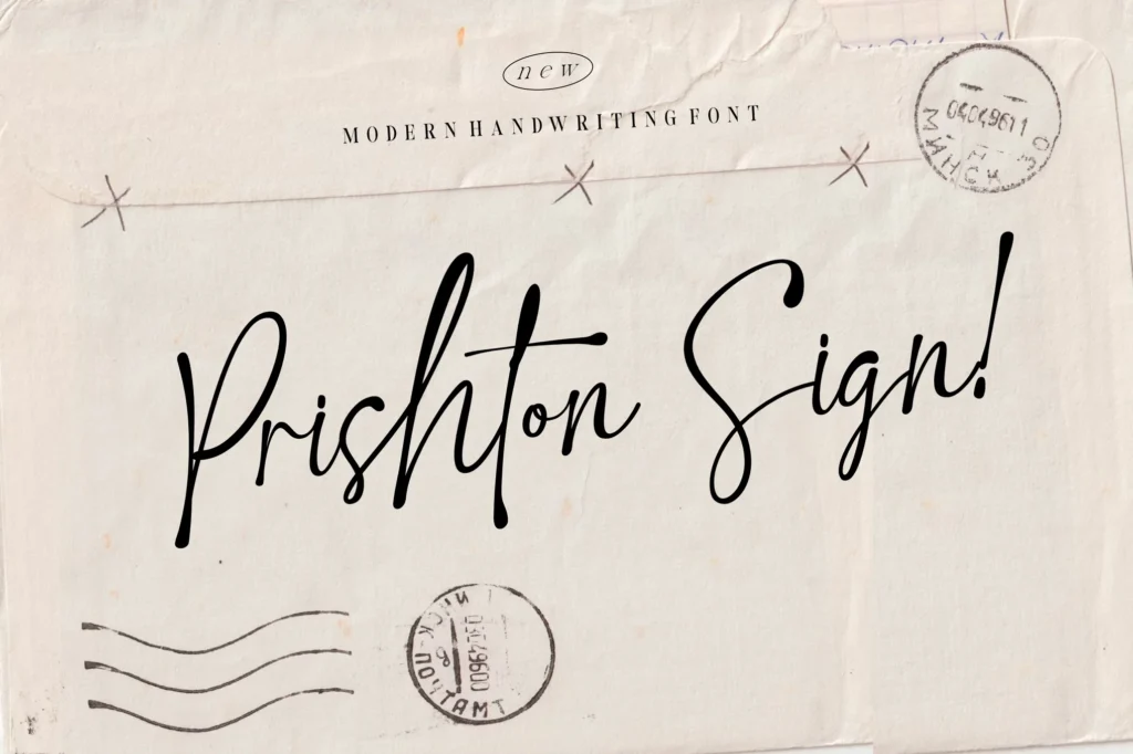 Prishton Sign Font
