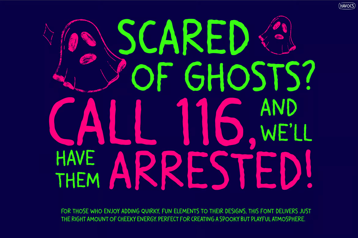 Quirky Vibrant Font - Havocs