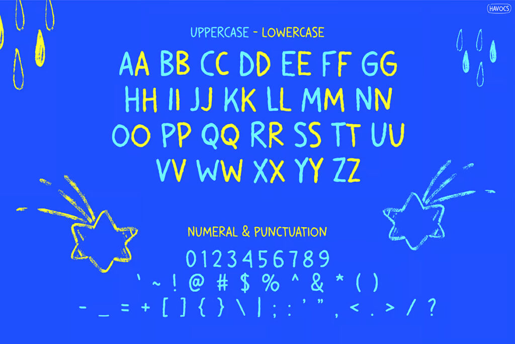 Quirky Vibrant Font - Havocs