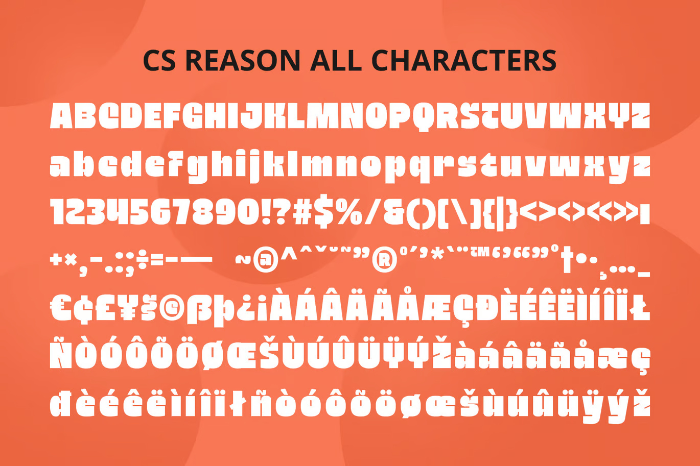 Reason Bold Font