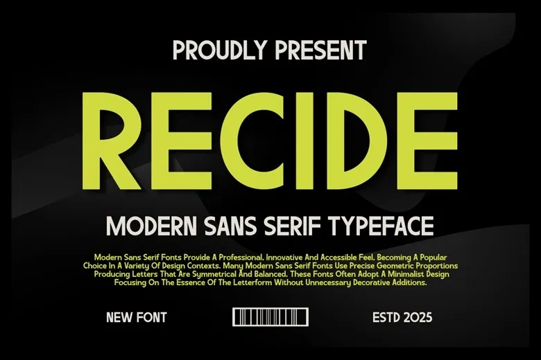 Recide Font