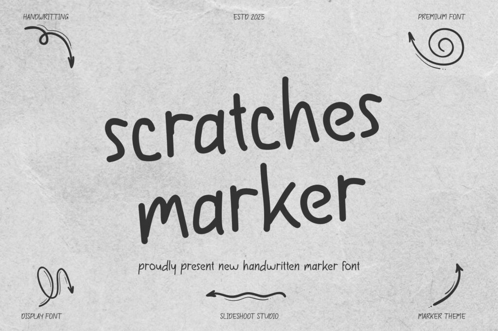 Scratches Marker Handwritten Font