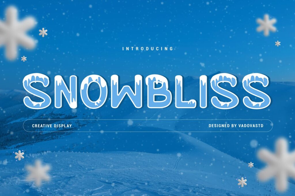 Snowbliss Creative Display Font