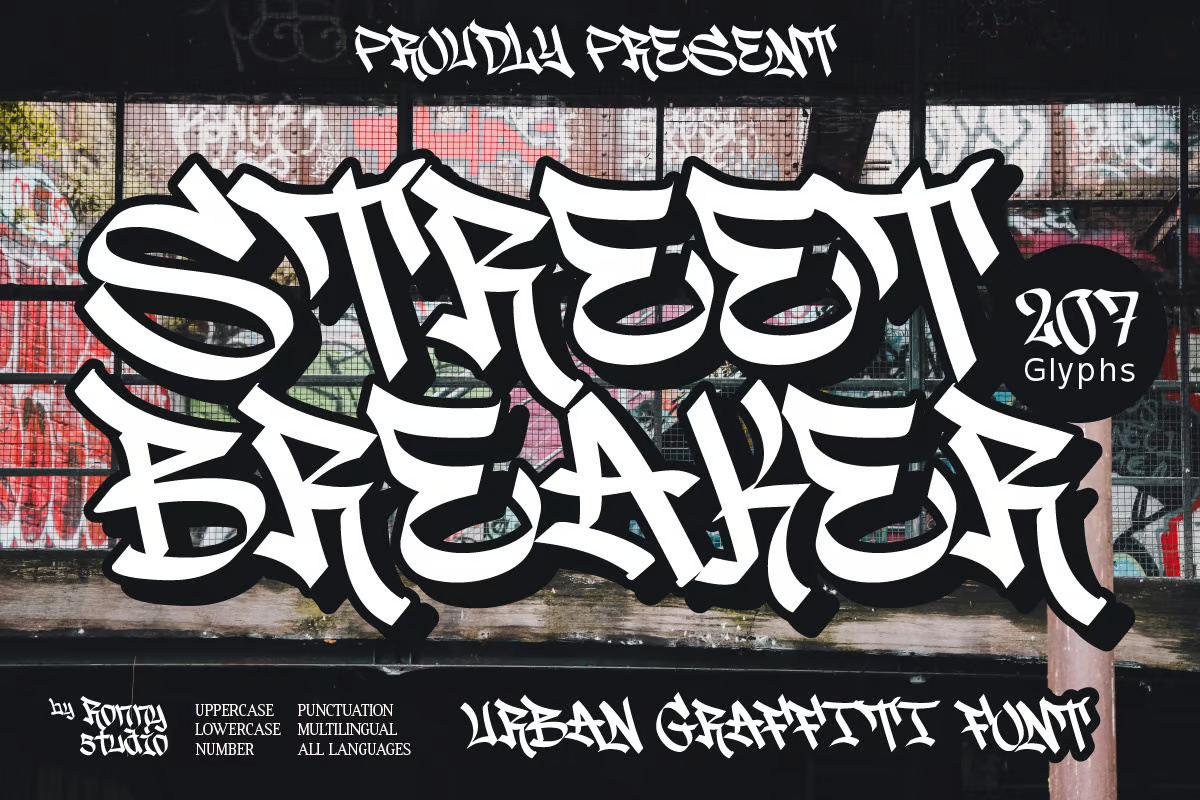 Street Breaker - Bold Urban Graffiti Font