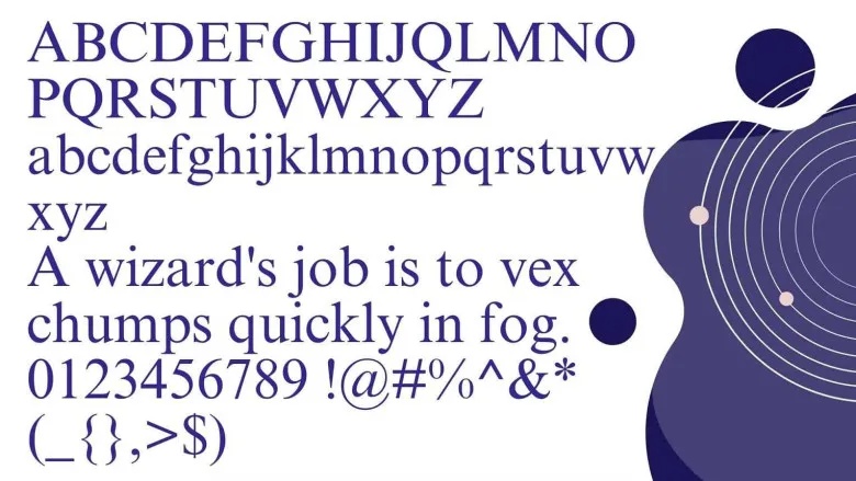 Times New Roman Serif Font
