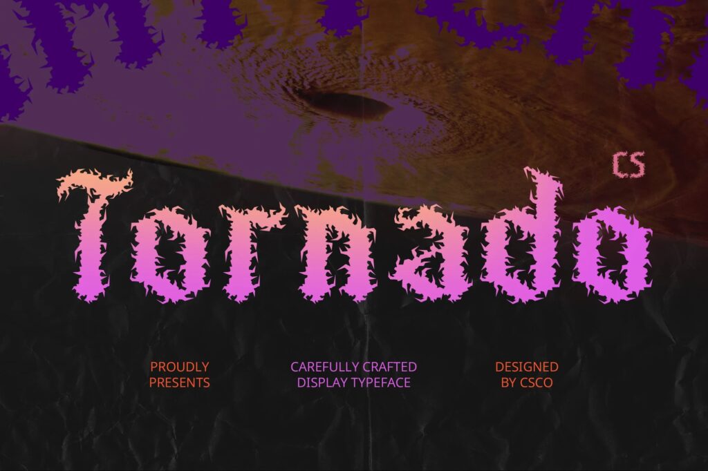 Tornado Black Metal Font