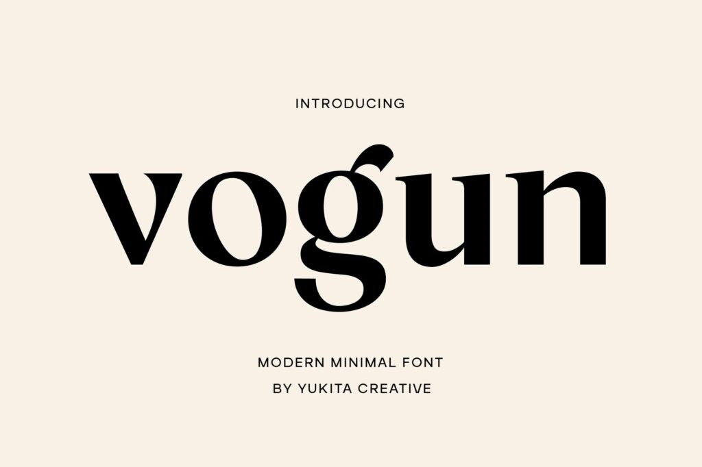 Vogun Minimal Modern Font
