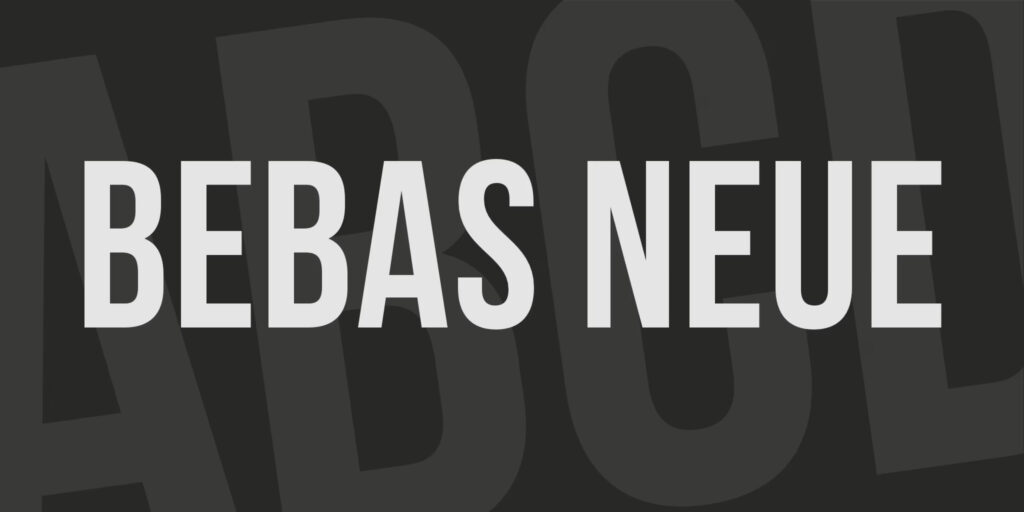 Bebas Neue Font Family Free