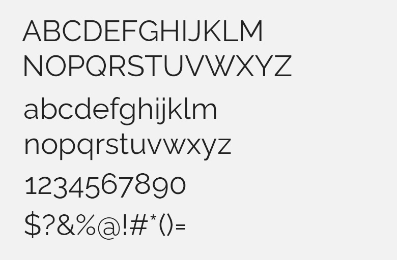 Raleway Font Family