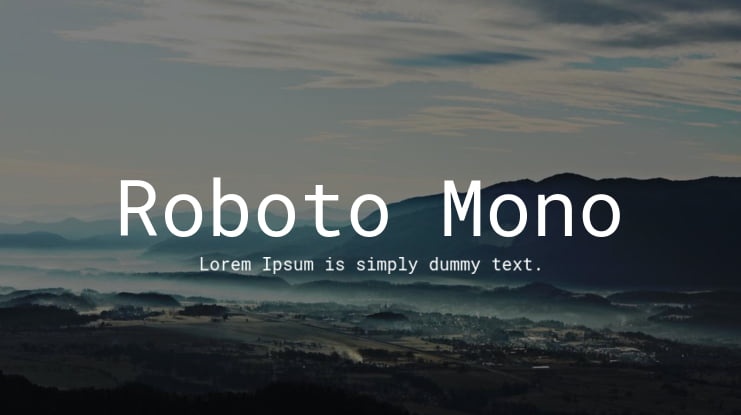 Roboto Mono Font