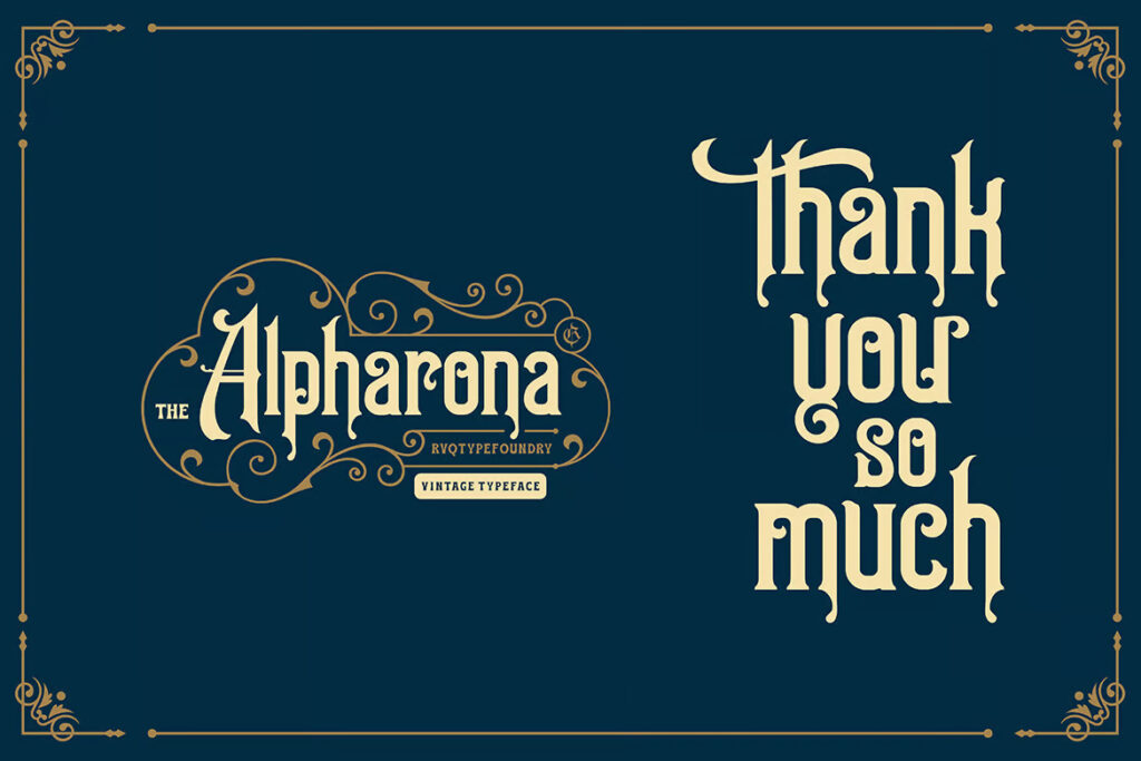 Alpharona Typeface
