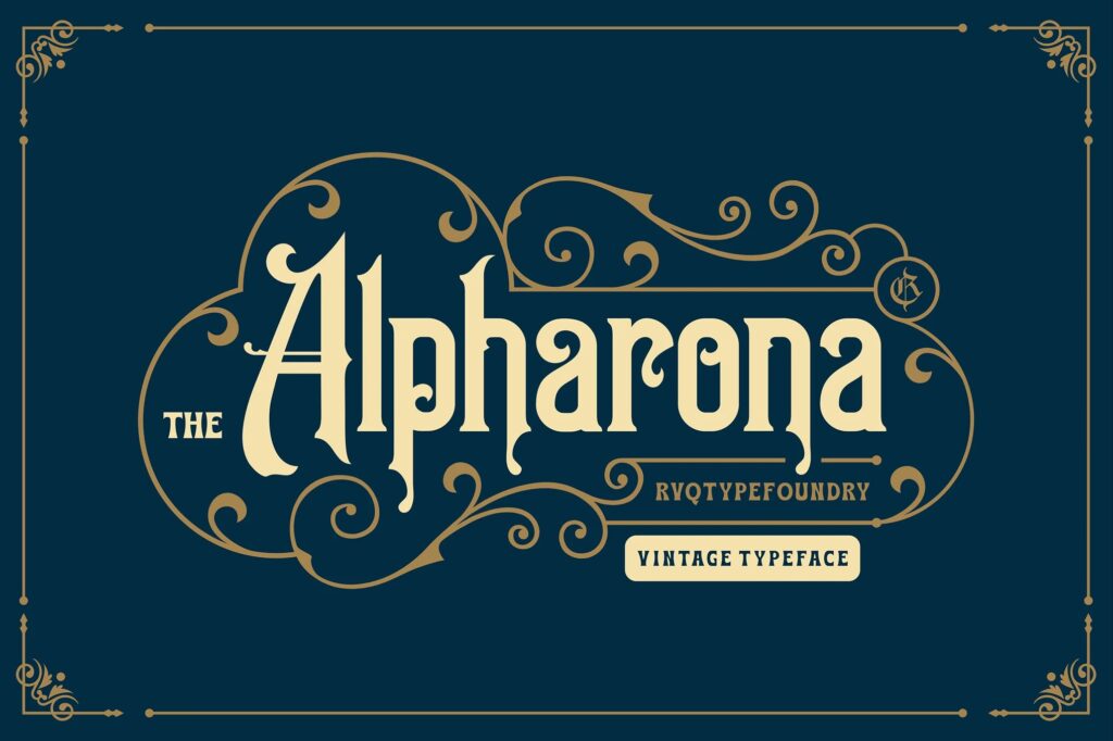 Alpharona Typeface
