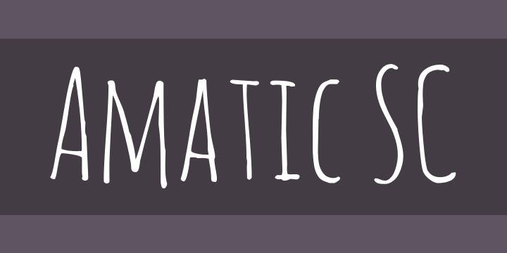 Amatic SC Font Family