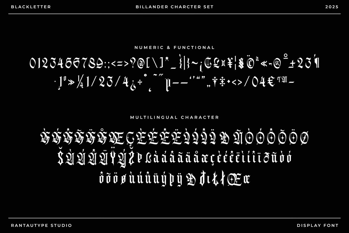 Billander Blackletter Font