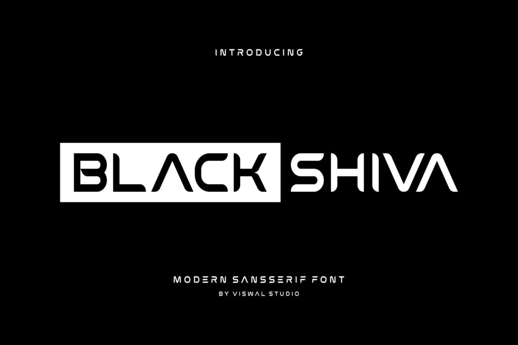 Black Shiva - Modern Sans Font
