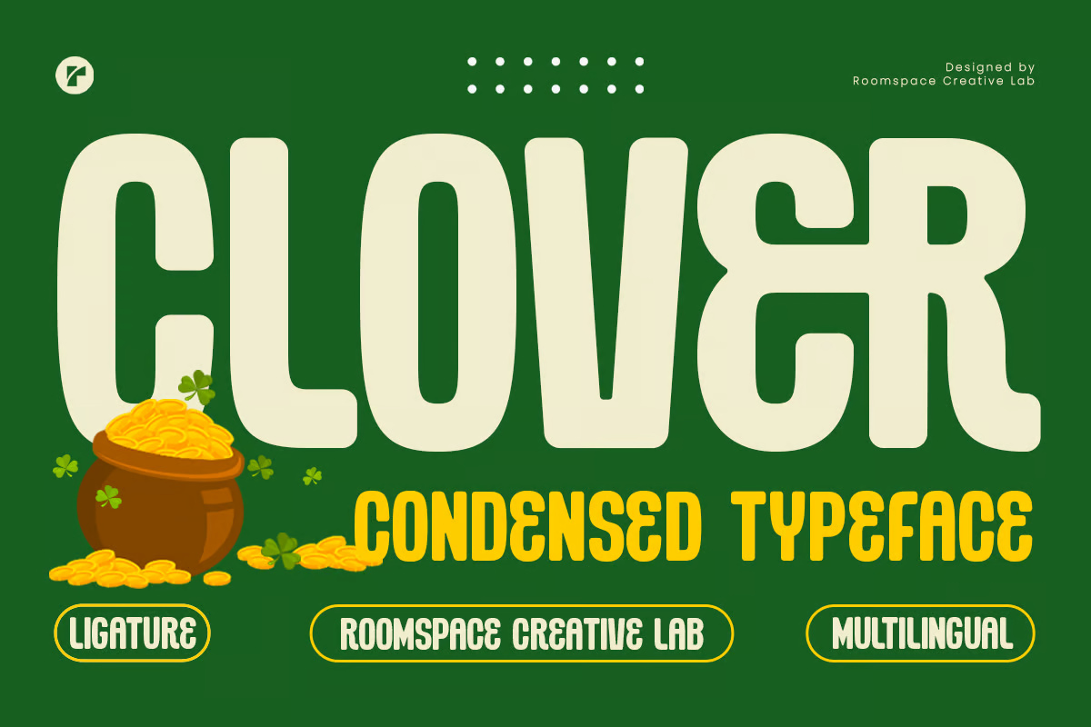 Clover Condensed - Elegant Modern Typeface Font