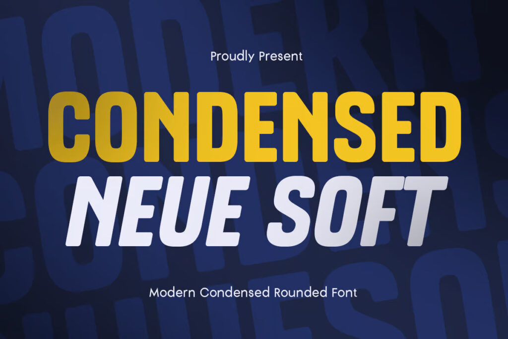 Condensed Neue Soft - Modern Condensed Font
