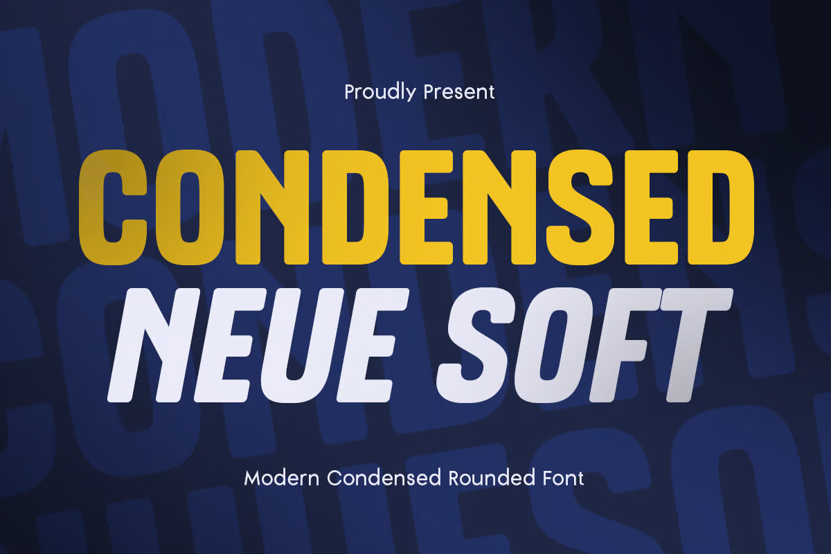 Condensed Neue Soft - Modern Condensed Font