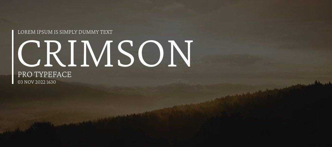 Crimson Font Family