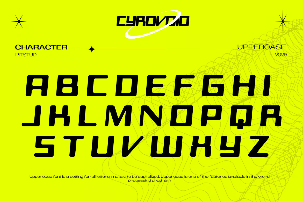 Cyrovoid - Futuristic Tech Font
