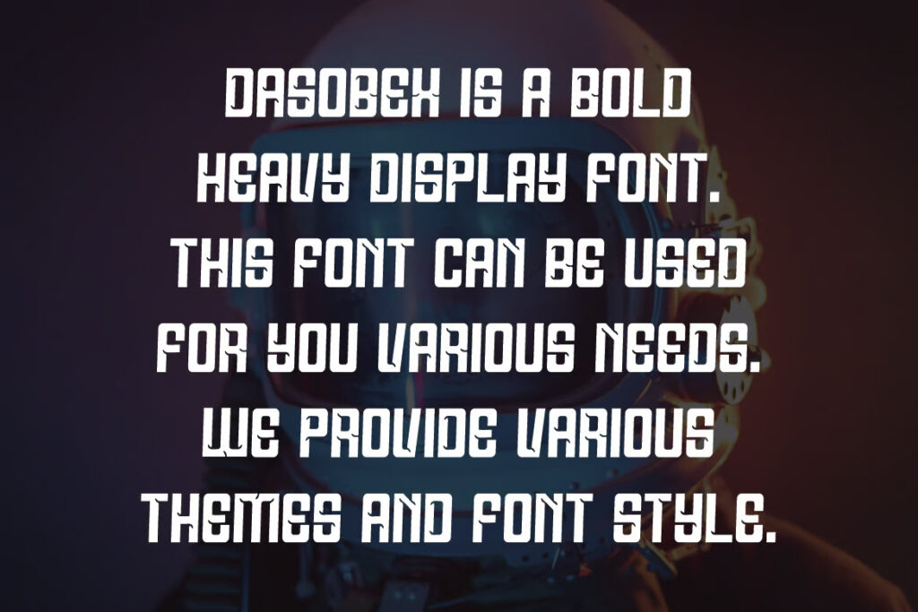 Dasobex - Bold Display Font