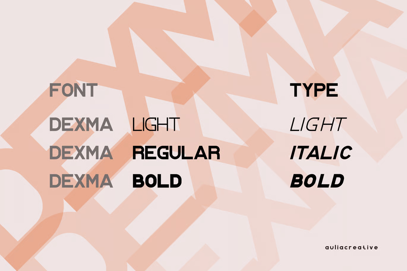 Dexma Auli - Display Modern Sans-Serif