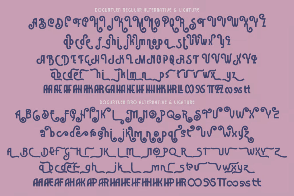 Dogurtlen Art Deco Font