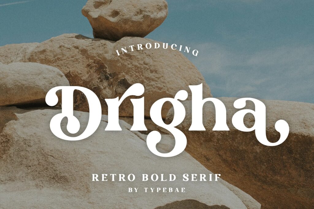 Drigha - Stylish Retro Serif Font
