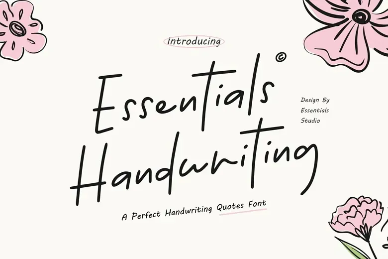 Essentials Handwriting Font