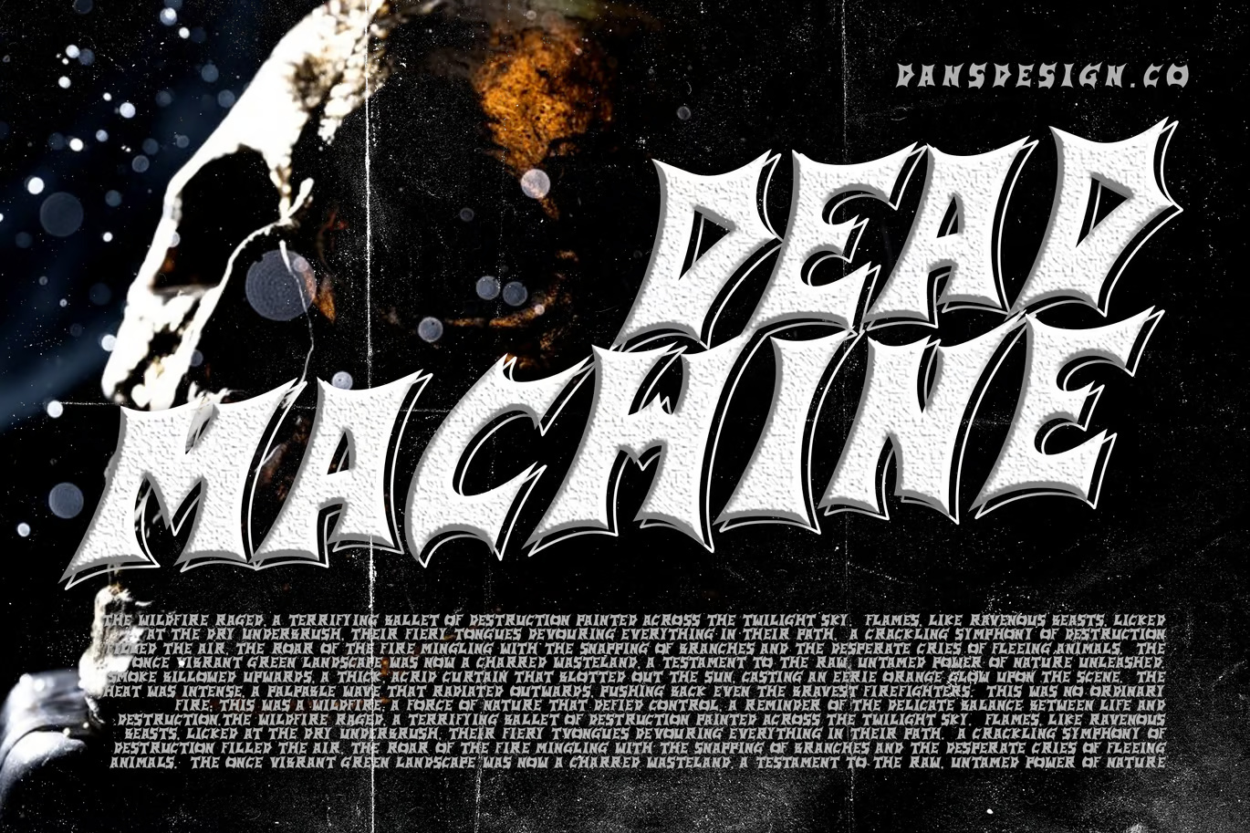 GoldFawn Metal Horror Blackletter Graffiti Font