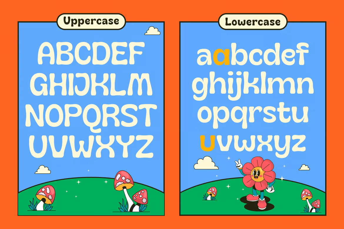 Groovy Mricha - Vintage Playful Font Family