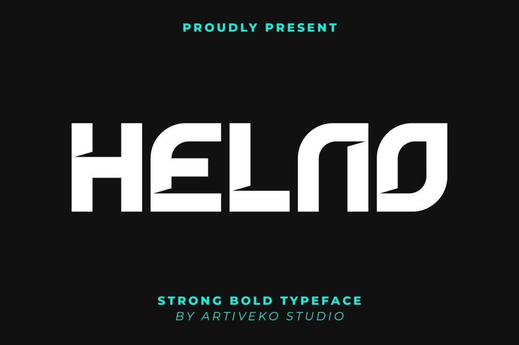 Helno Strong Bold Font
