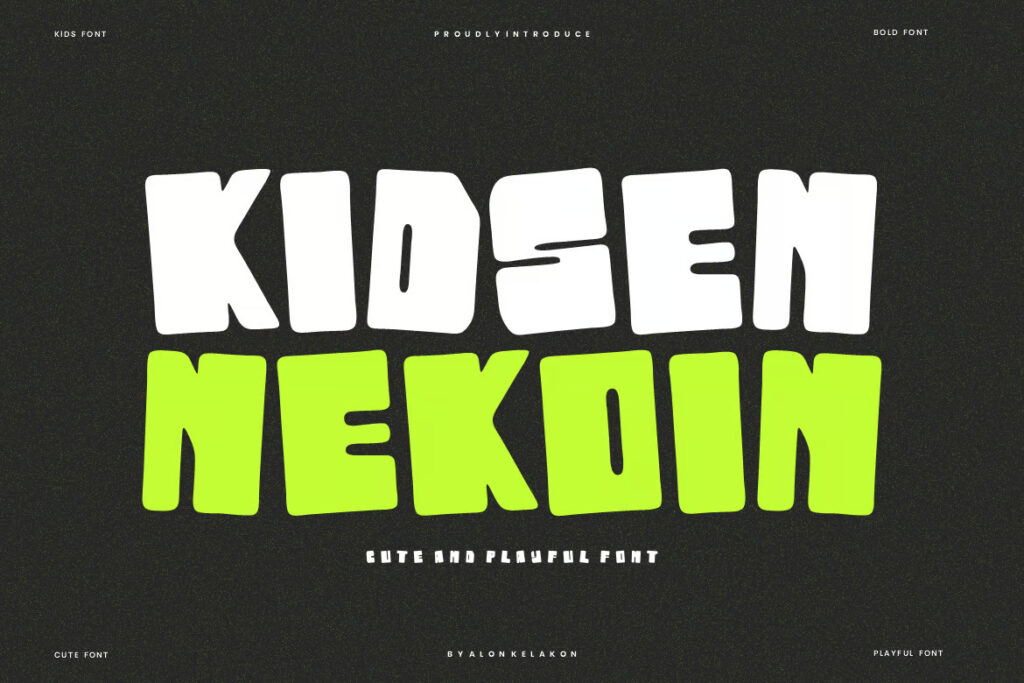 Kidsen Nekoin - Kids & Bold Font