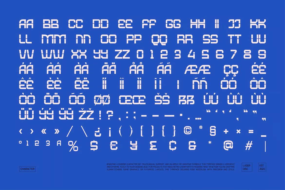 Laser Disc - Vegas Scifi Logo Font