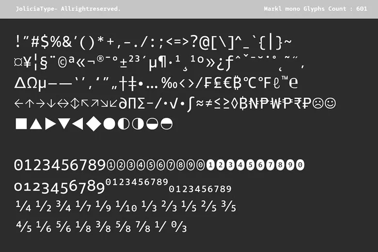 Markl Mono Font