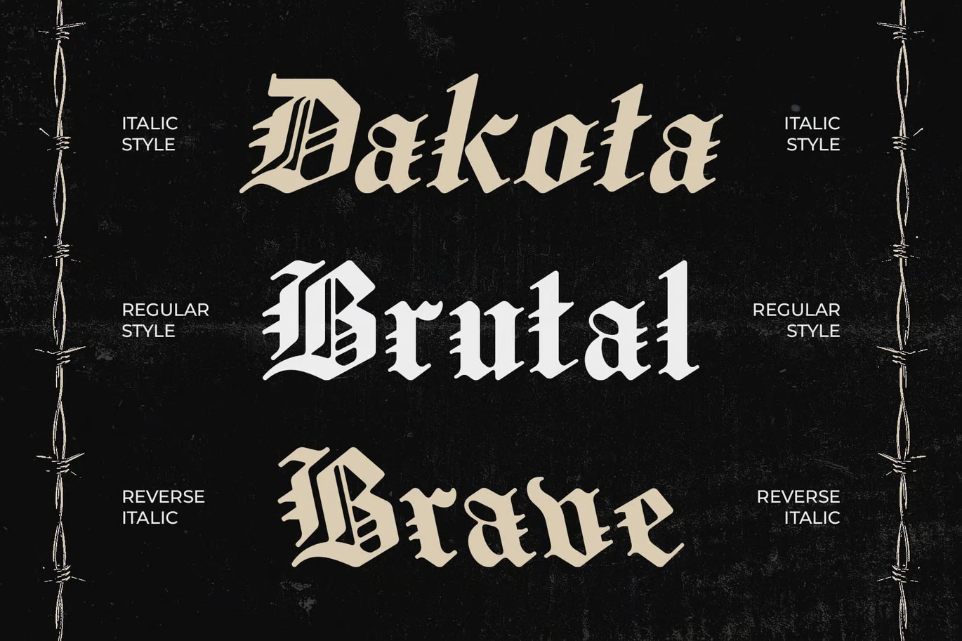 Modula – Old English Font