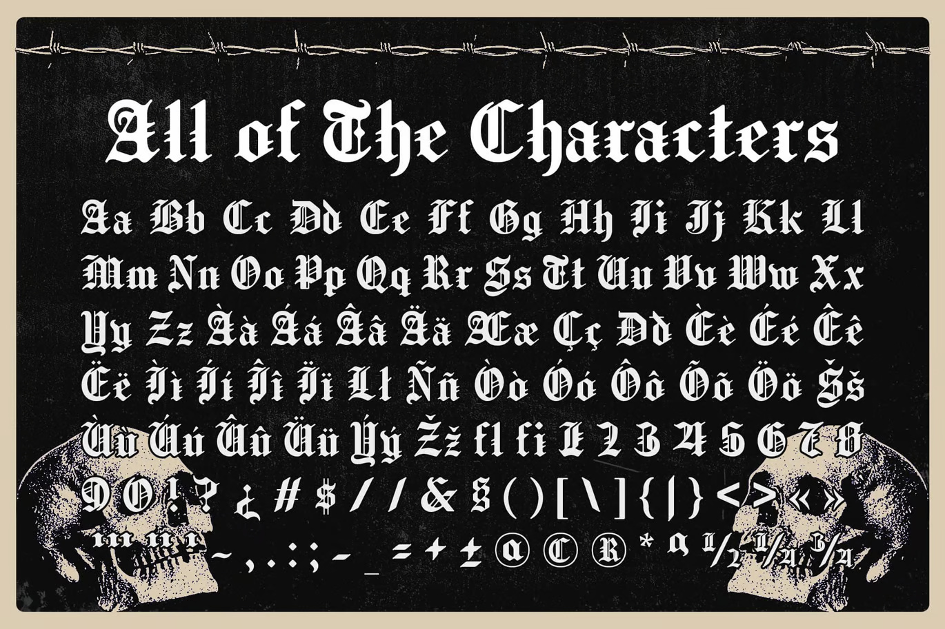 Modula – Old English Font