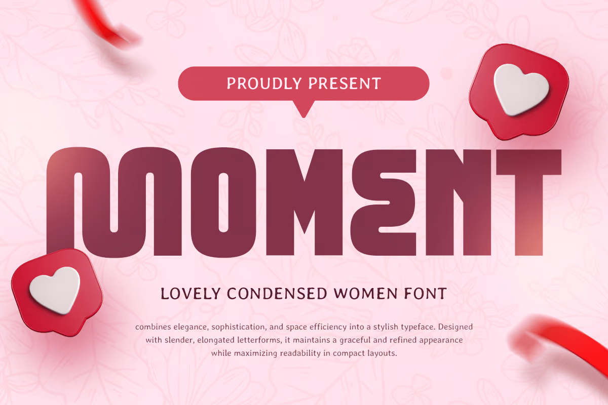 Moment - Lovely Condensed Women Font