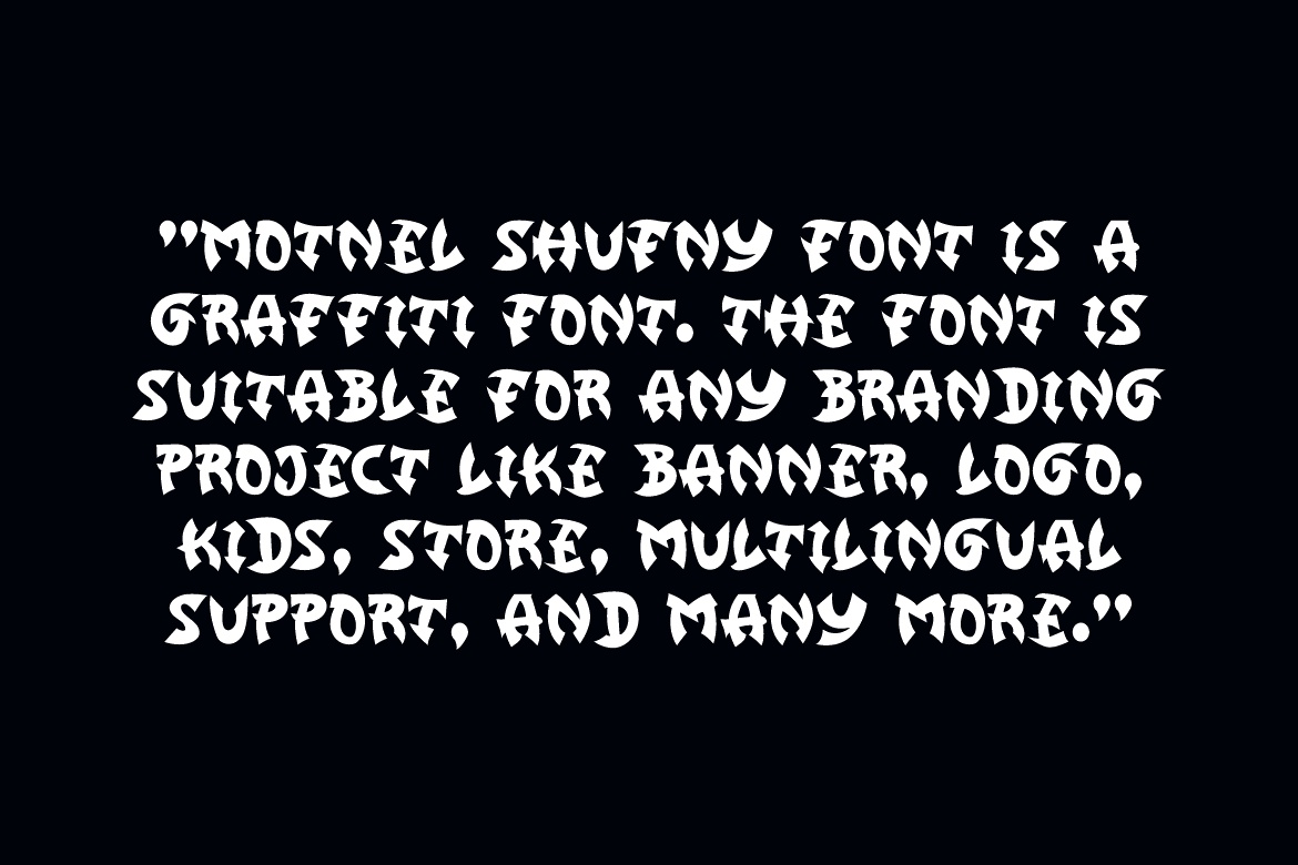 Motnel Shufny - Graffiti & Punk Font
