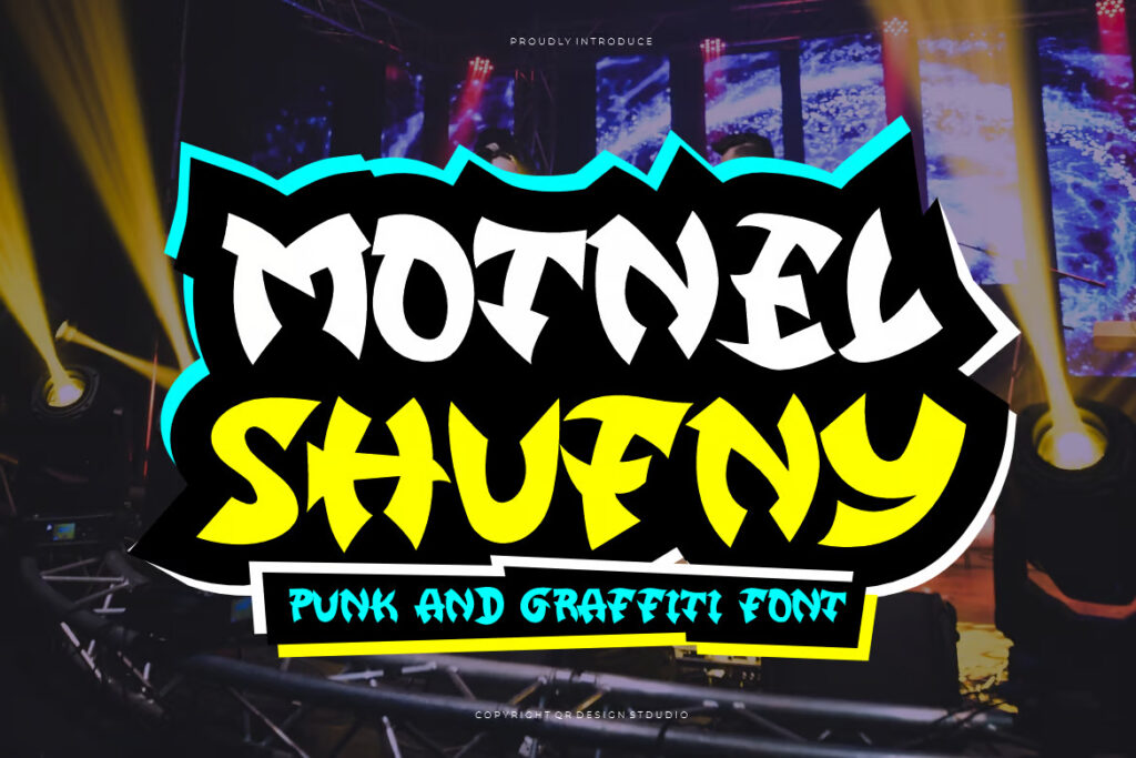 Motnel Shufny - Graffiti & Punk Font
