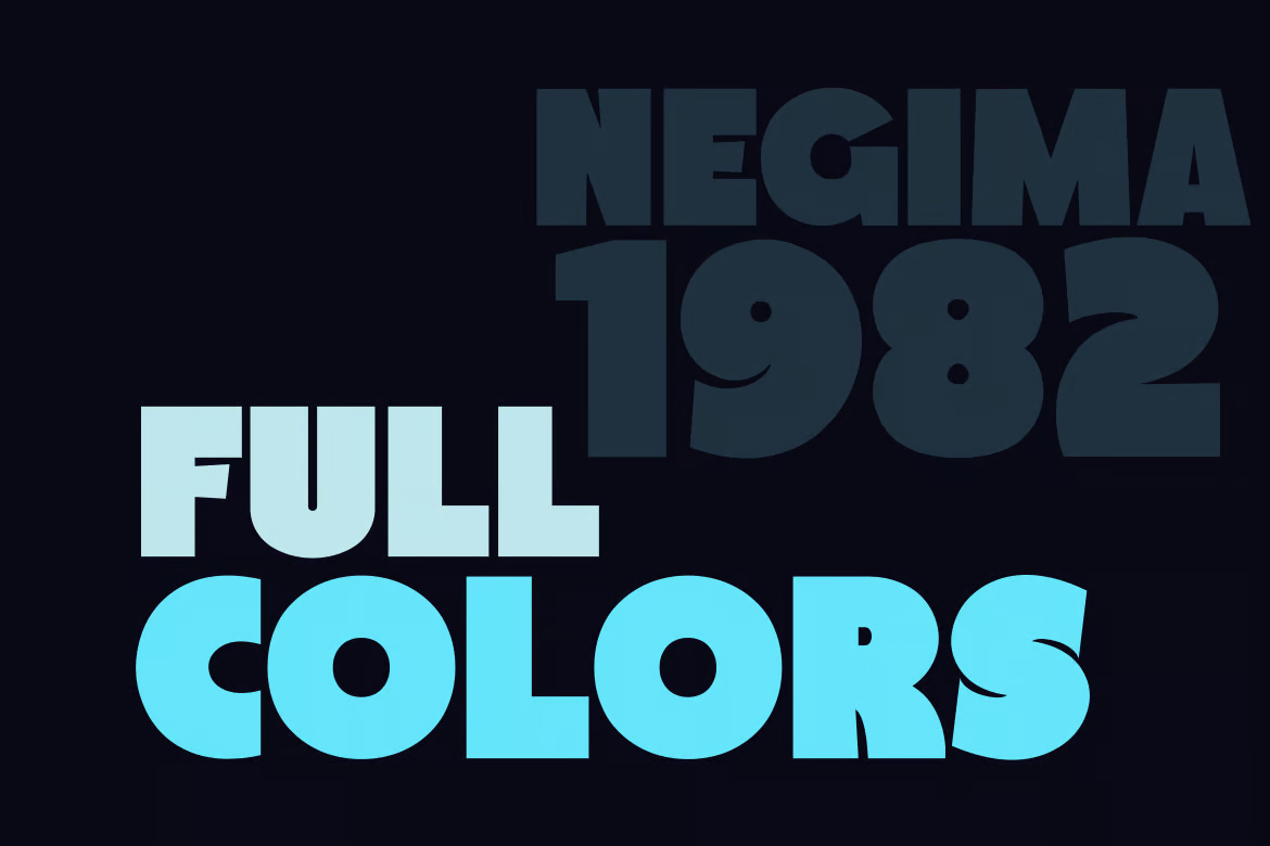NEGIMA 1982 - Cheerful Font